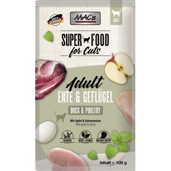 MAC's mokra karma dla kota Adult Kaczka i drób 12x100 g