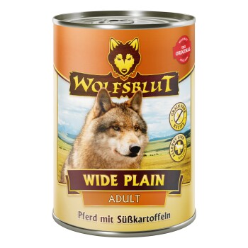WOLFSBLUT Adult Wide Plain - Konina z batatami - 6 x 395 g