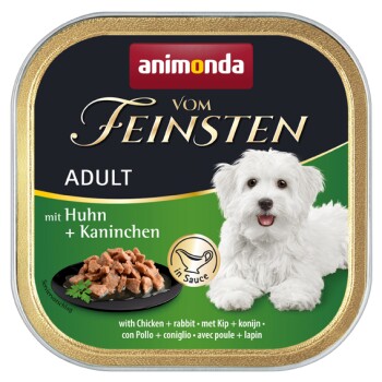 animonda Vom Feinsten Adult in Sauce 22 x 150 g Kurczak i królik