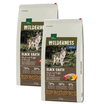REAL NATURE Wilderness Black Earth Wołowina i bawół 2x12 kg