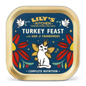 LILY'S KITCHEN Boże Narodzenie Indyk i szynka, Pasztet 19 x 85 g