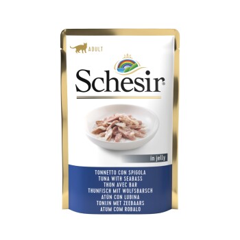 Schesir Kurczak z okoniem morskim 20 x 85 g. Tuńczyk z moronem