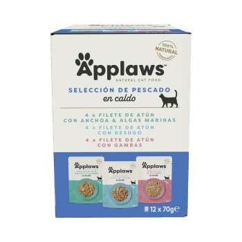 Applaws mokra karma dla dorosłych kotów multipack Wariant rybny 48x70 g