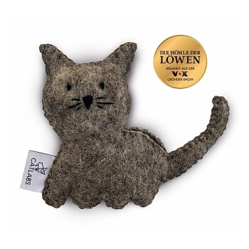 Catlab S Zabawka dla kotów brązowa z kocimiętką