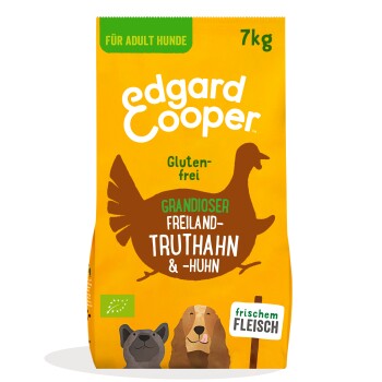 Edgard & Cooper Bio Adult Wspaniały indyk i kurczak z wolnego wybiegu 7 kg