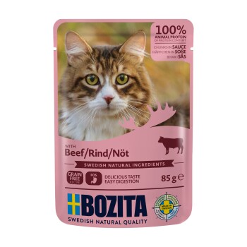 BOZITA Kawałeczki w sosie 12 x 85 g Wołowina