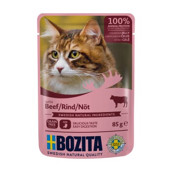 BOZITA Kawałeczki w galarecie 12 x 85 g Wołowina