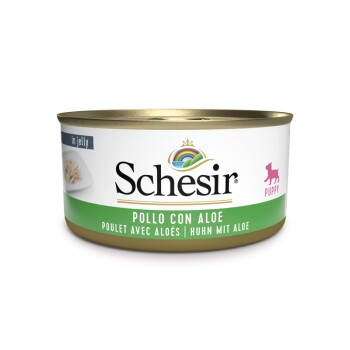 Schesir Puppy 18 x 150 g Kurczak z aloesem