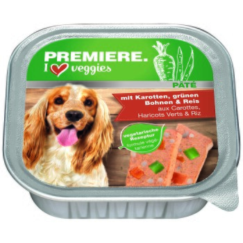 PREMIERE Veggie 11 x 150 g Z marchwią, fasolą szparagową i ryżem