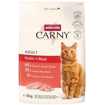 animonda Carny sucha karma dla kota dorosłego Kurczak i wołowina 10 kg