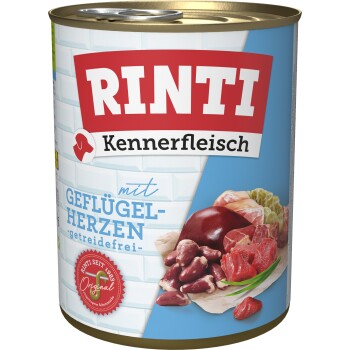 RINTI Kennerfleisch Serca drobiowe 24x800 g