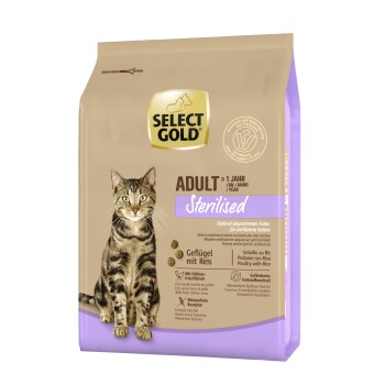 SELECT GOLD Sterilised Adult Drób z ryżem 2,5 kg