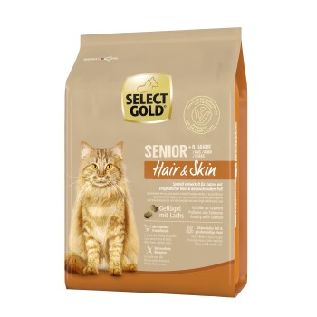 SELECT GOLD Hair+Skin Senior Drób z łososiem 2,5 kg