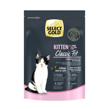 SELECT GOLD Kitten Drób z łososiem 300 g