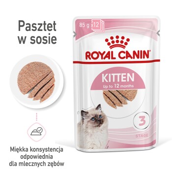 ROYAL CANIN Kitten Mousse w sosie 12x85 g
