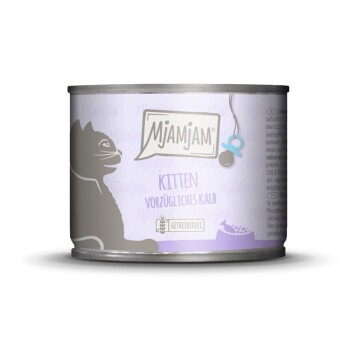 MjAMjAM mokra karma dla kociąt. Cielęcina z olejem z łososia 6x200 g