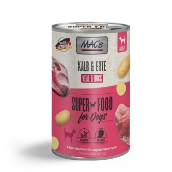 MAC's Karma mokra dla psów Adult Cielęcina i kaczka 6x800 g