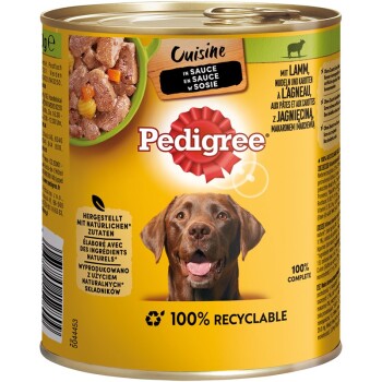 Pedigree Cuisine w sosie 12 x 800 g Jagnięciną