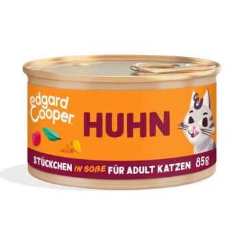 Edgard & Cooper mokra karma dla kota Adult kawałki w sosie Kurczak 18x85 g