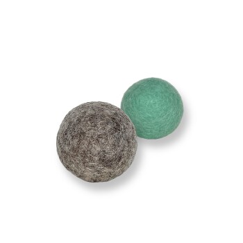 Catlab s Zabawka dla kota, zwinne filcowe piłki wykonane z owczej wełny, opakowanie 2 szt.
