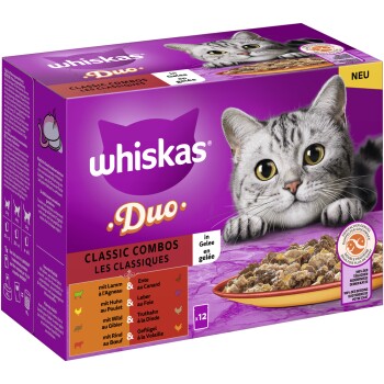 Whiskas Duo Wielopak Classic Combos w galarecie 12 x 85 g