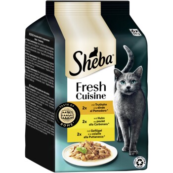 Sheba Fresh Cuisine mokra karma dla dorosłych kotów, multipak 36x50 g Smak Rzymu
