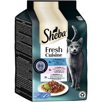 Sheba Fresh Cuisine mokra karma dla dorosłych kotów, multipak 36x50 g Taste of Tokio