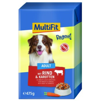 MultiFit Adult w ragout 12 x 475 g Wołowina i marchew