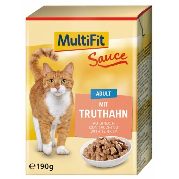 MultiFit Adult w sosie 12 x 190 g Indyk