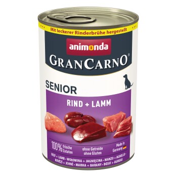 animonda GranCarno Original Senior Wołowina i jagnięcina 24x400 g