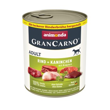 animonda GranCarno Original Adult Wołowina i królik z ziołami 12x800 g