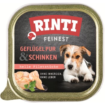 RINTI Feinest Adult Czysty drób z szynką 44x150 g