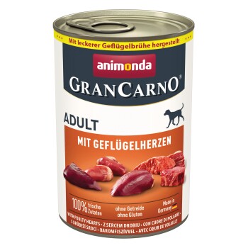 animonda GranCarno Original Adult Serca drobiowe 24x400 g