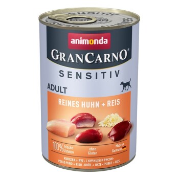 animonda GranCarno Adult Sensitiv Kurczak i ryż 12x400 g