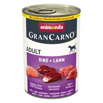 animonda GranCarno Original Adult Wołowina i jagnięcina 12x400 g