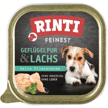 RINTI Feinest Adult Czysty drób z łososiem 44x150 g