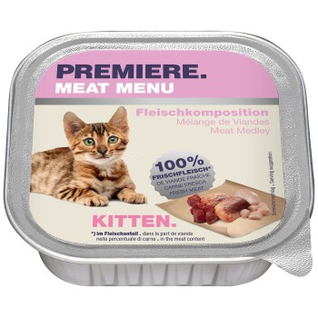 PREMIERE PREMIERg Meat Menu Kitten Kompozycja mięsna 64x100 g