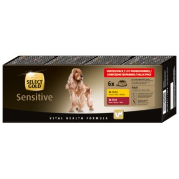 SELECT GOLD Sensitive Adult Wielopak 6 x 125 g