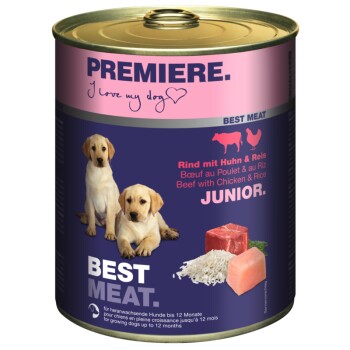 PREMIERE Best Meat Junior Kurczak i wołowina 12x800 g