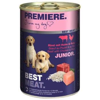 PREMIERE Best Meat Junior Kurczak i wołowina 12x400 g