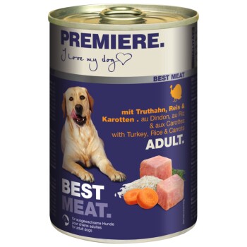 PREMIERE Best Meat Adult Indyk i warzywa 12x400 g
