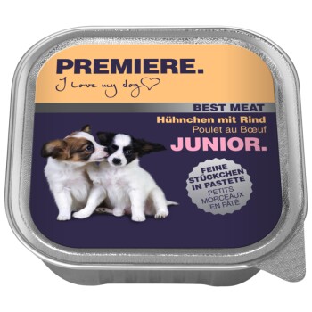 PREMIERE Best Meat Junior Kurczak z wołowiną 64x100 g