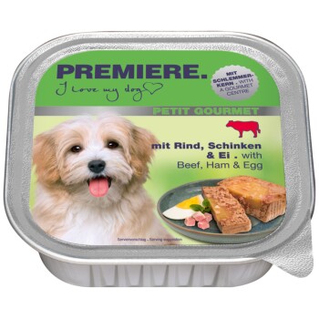 PREMIERE Petit Gourmet Wołowina, szynka i jajko 22x150 g