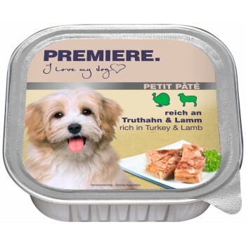 PREMIERE Petit Pâté Indyk i jagnięcina 22x150 g