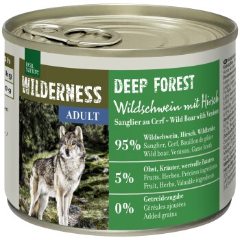 REAL NATURE WILDERNESS Adult Deep Forest Dziczyzna z jeleniem 12x200 g
