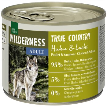 REAL NATURE WILDERNESS Adult True Country kurczak i łosoś 12x200 g