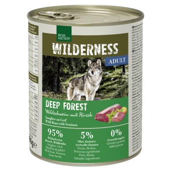 REAL NATURE WILDERNESS Adult Deep Forest Dziczyzna z jeleniem 12x800 g