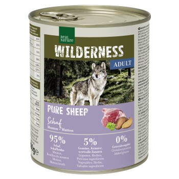 REAL NATURE WILDERNESS Adult Pure Sheep Baranina 24x800 g