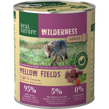 REAL NATURE WILDERNESS Adult Mellow Fields Bawół i jagnięcina 24x800 g