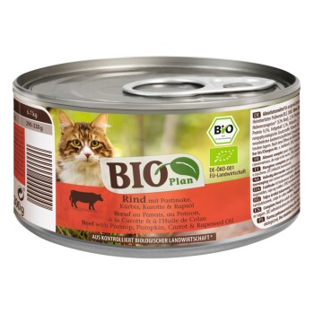BIOPlan Adult Wołowina z pasternakiem, dynia, marchewka i olej rzepakowy 12x200 g